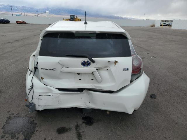 JTDKDTB32C1522004 - 2012 TOYOTA PRIUS C WHITE photo 6