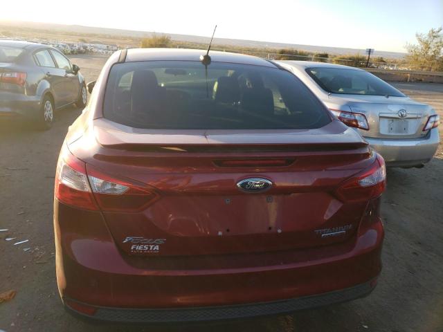 1FADP3J23EL169097 - 2014 FORD FOCUS TITANIUM RED photo 6