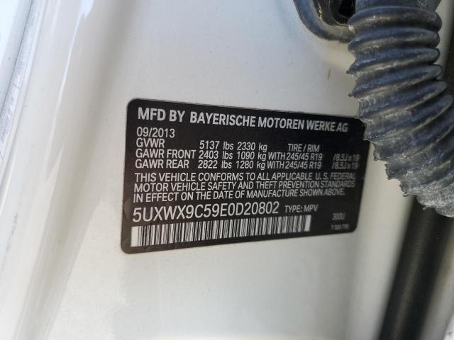 5UXWX9C59E0D20802 - 2014 BMW X3 XDRIVE28I WHITE photo 14