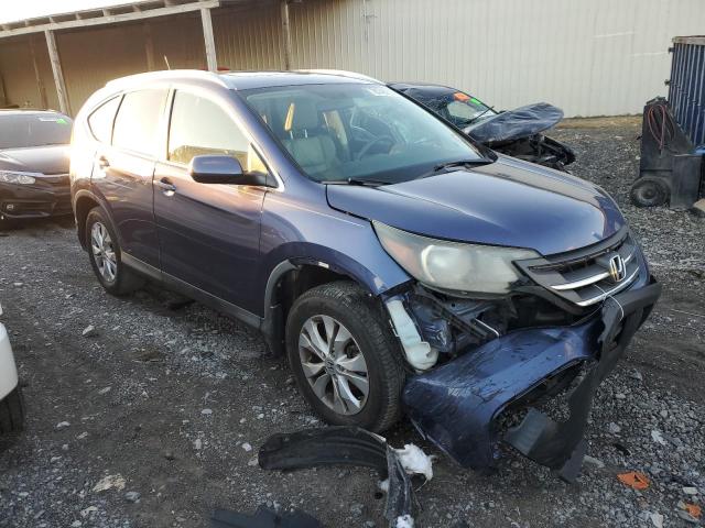 2HKRM4H75DH647376 - 2013 HONDA CR-V EXL BLUE photo 4