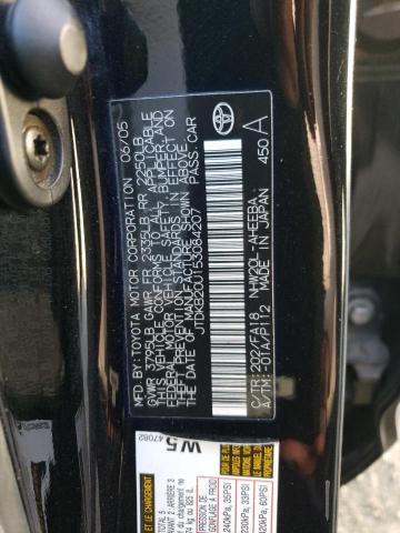 JTDKB20U153084207 - 2005 TOYOTA PRIUS BLACK photo 12