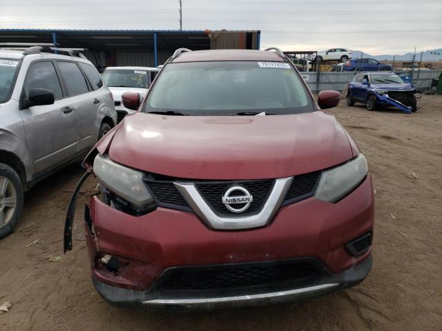 5N1AT2MV2GC897470 - 2016 NISSAN ROGUE S RED photo 5