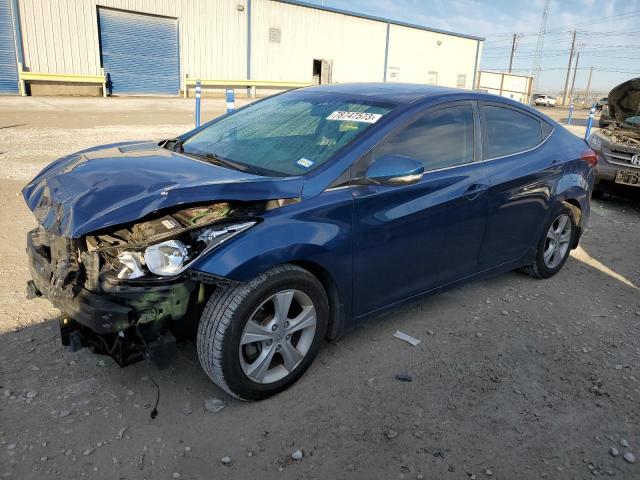 KMHDH4AE0GU555251 - 2016 HYUNDAI ELANTRA SE BLUE photo 1