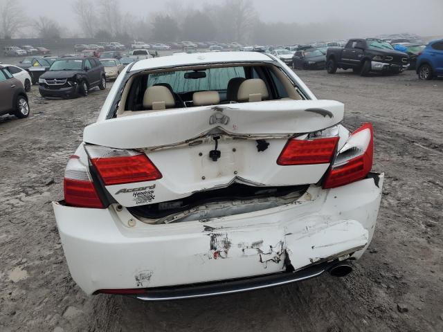 1HGCR2F8XDA265196 - 2013 HONDA ACCORD EXL WHITE photo 6