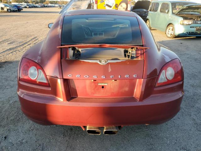 1C3AN69L04X019252 - 2004 CHRYSLER CROSSFIRE LIMITED MAROON photo 6