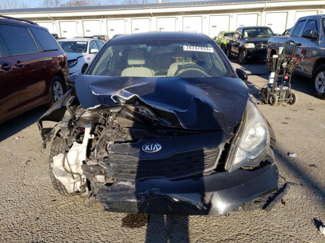 KNADM4A37D6179840 - 2013 KIA RIO LX BLACK photo 5