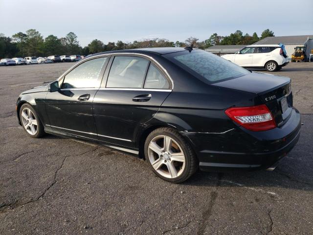 WDDGF5EB4BR164845 - 2011 MERCEDES-BENZ C 300 BLACK photo 2