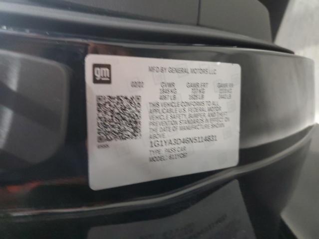 1G1YA3D46N5114831 - 2022 CHEVROLET CORVETTE STINGRAY 1LT BLACK photo 12