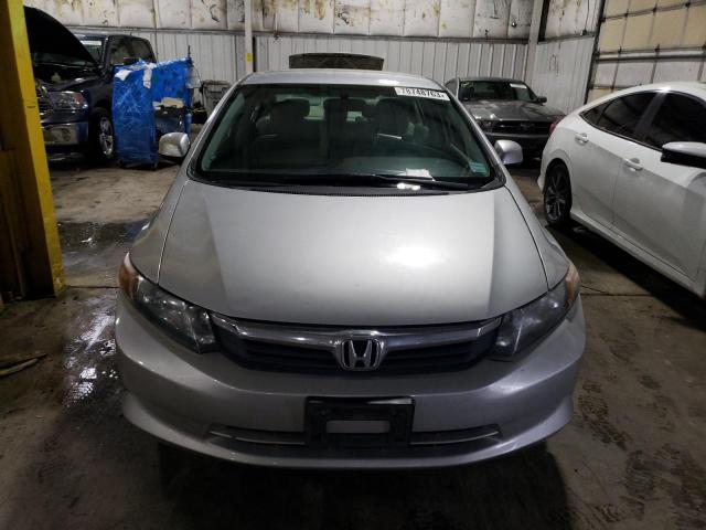 2HGFB2F5XCH593919 - 2012 HONDA CIVIC LX SILVER photo 5