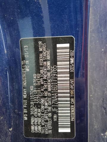 JF1ZNAA16D1719765 - 2013 TOYOTA SCION FR-S BLUE photo 12