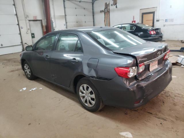 2T1BU4EE6BC695280 - 2011 TOYOTA CORROLA BASE GRAY photo 2