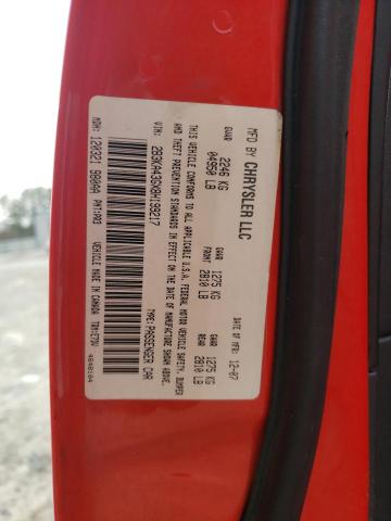 2B3KA43GX8H199217 - 2008 DODGE CHARGER RED photo 12