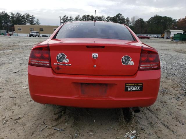 2B3KA43GX8H199217 - 2008 DODGE CHARGER RED photo 6