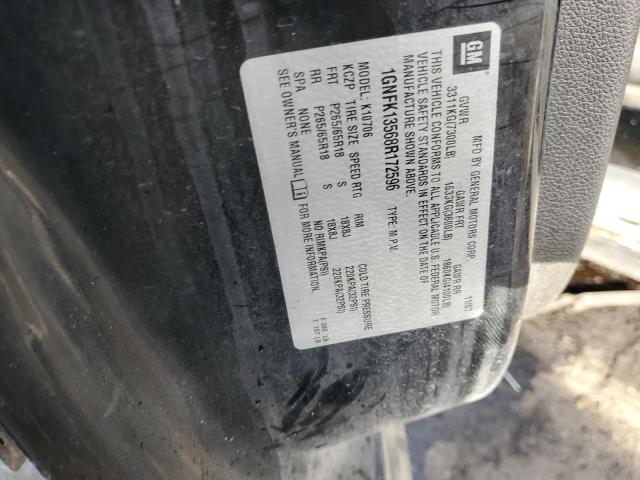 1GNFK13568R172596 - 2008 CHEVROLET TAHOE K1500 HYBRID BLACK photo 13