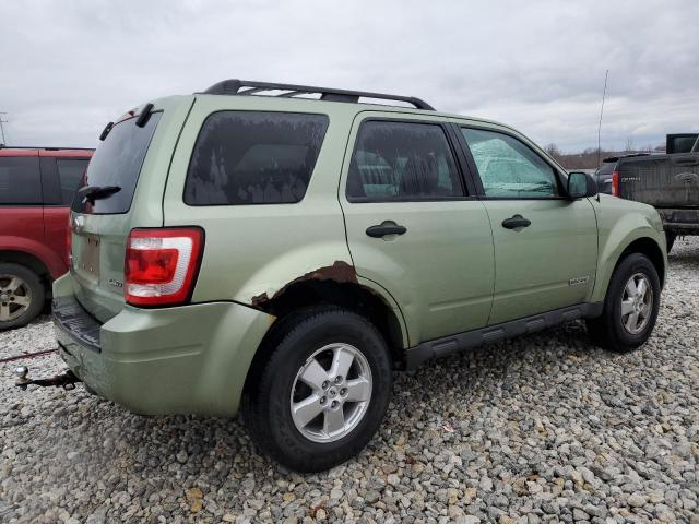 1FMCU93Z58KA64904 - 2008 FORD ESCAPE XLT GREEN photo 3