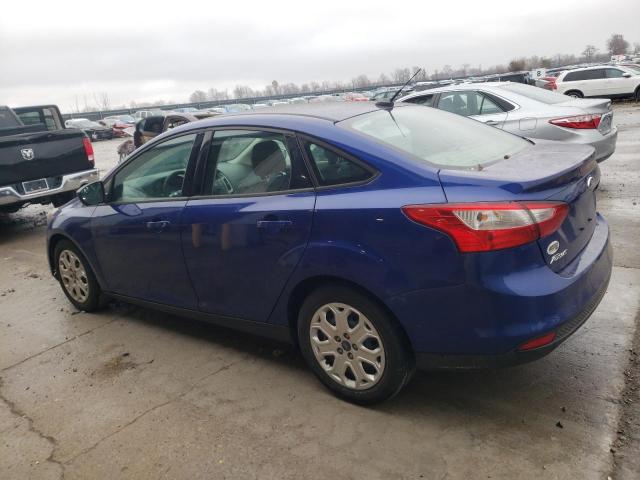 1FAHP3F22CL309440 - 2012 FORD FOCUS SE BLUE photo 2