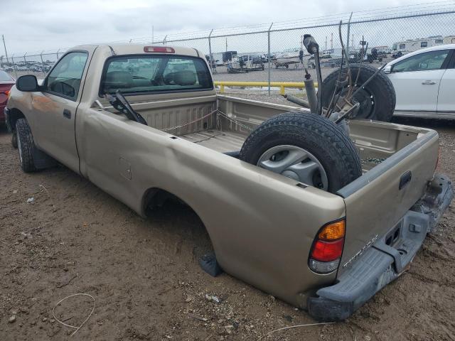 5TBJN32132S233165 - 2002 TOYOTA TUNDRA TAN photo 2