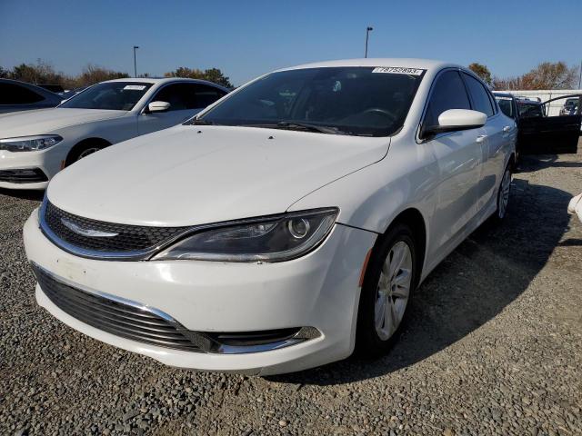 1C3CCCAB3FN734654 - 2015 CHRYSLER 200 LIMITED WHITE photo 1