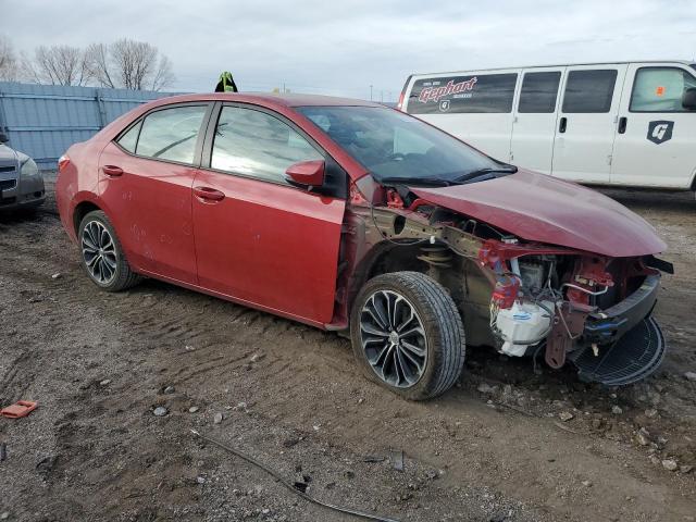 5YFBURHE3GP379626 - 2016 TOYOTA COROLLA L RED photo 4