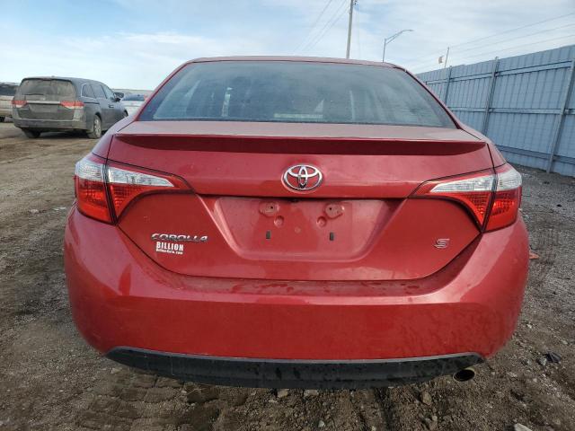 5YFBURHE3GP379626 - 2016 TOYOTA COROLLA L RED photo 6