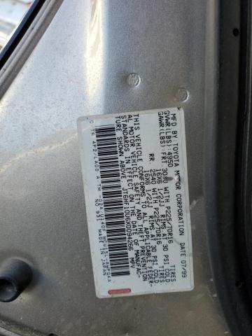 JT6HF10U6X0094266 - 1999 LEXUS RX 300 GOLD photo 12