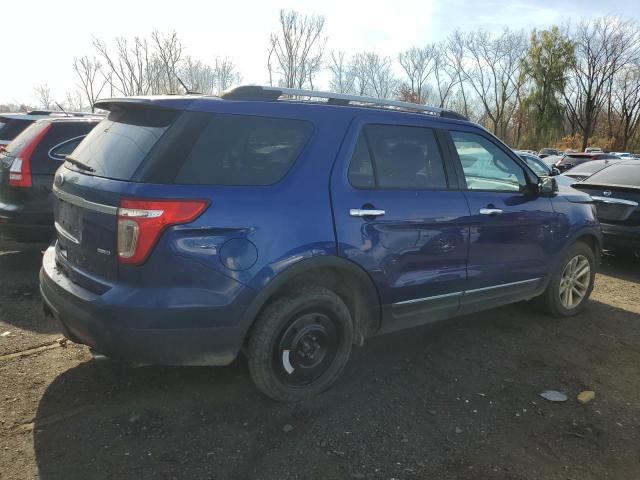 1FM5K8D87DGB76910 - 2013 FORD EXPLORER XLT BLUE photo 3