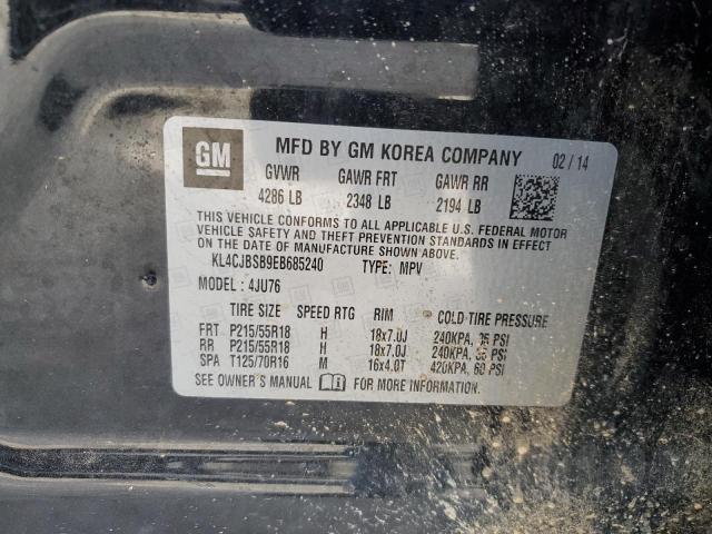 KL4CJBSB9EB685240 - 2014 BUICK ENCORE CONVENIENCE 黑色 照片 13