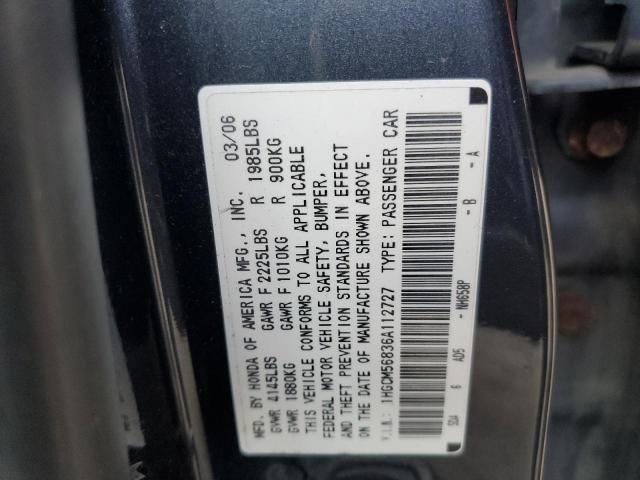 1HGCM56836A112727 - 2006 HONDA ACCORD EX GRAY photo 13