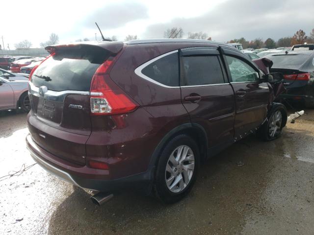 5J6RM4H71GL032771 - 2016 HONDA CR-V EXL BURGUNDY photo 3