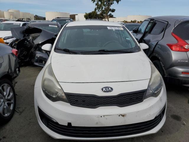 KNADM4A36G6625254 - 2016 KIA RIO LX WHITE photo 5