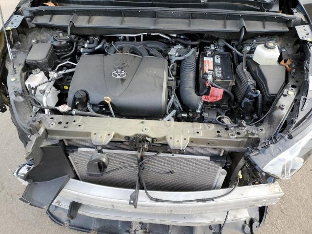 5TDGZRBHXMS116840 - 2021 TOYOTA HIGHLANDER XLE BLACK photo 12