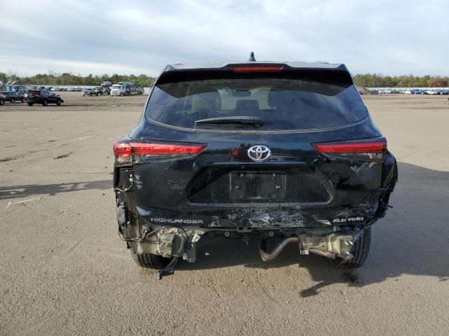 5TDGZRBHXMS116840 - 2021 TOYOTA HIGHLANDER XLE BLACK photo 6
