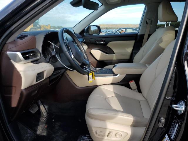 5TDGZRBHXMS116840 - 2021 TOYOTA HIGHLANDER XLE BLACK photo 7