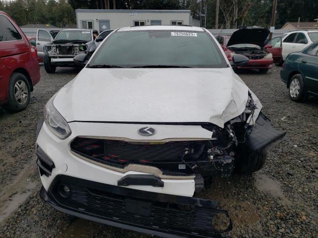 3KPF44AC4ME331742 - 2021 KIA FORTE GT WHITE photo 5