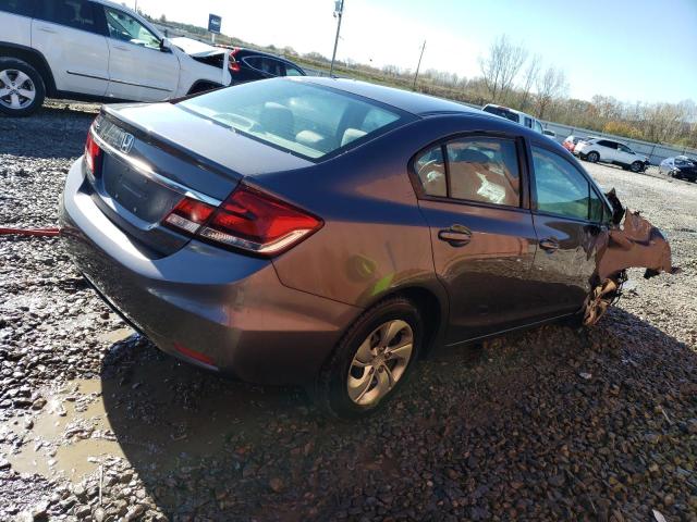 19XFB2F55FE054445 - 2015 HONDA CIVIC LX GRAY photo 3