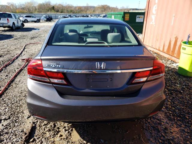 19XFB2F55FE054445 - 2015 HONDA CIVIC LX GRAY photo 6