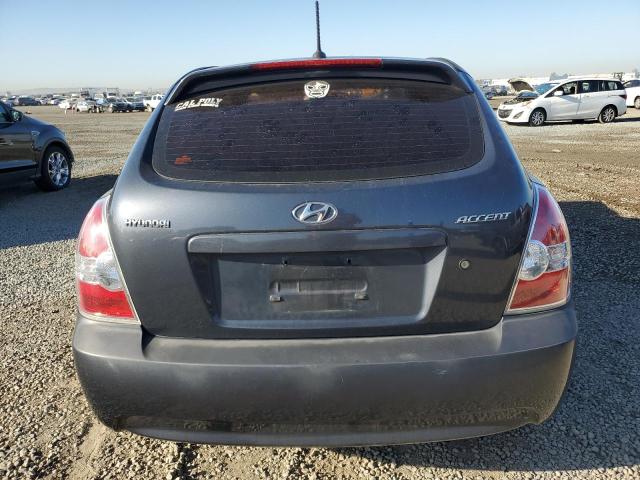 KMHCM36C09U130141 - 2009 HYUNDAI ACCENT GS CHARCOAL photo 6