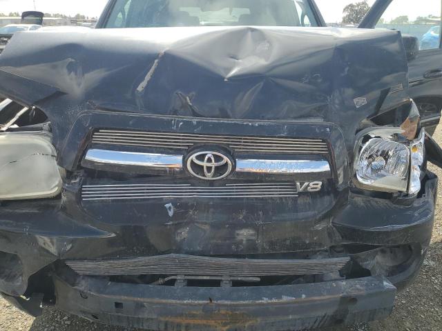 5TDZT34A96S271017 - 2006 TOYOTA SEQUOIA SR5 BLACK photo 12