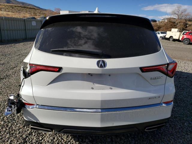 5J8YE1H39NL007657 - 2022 ACURA MDX WHITE photo 6