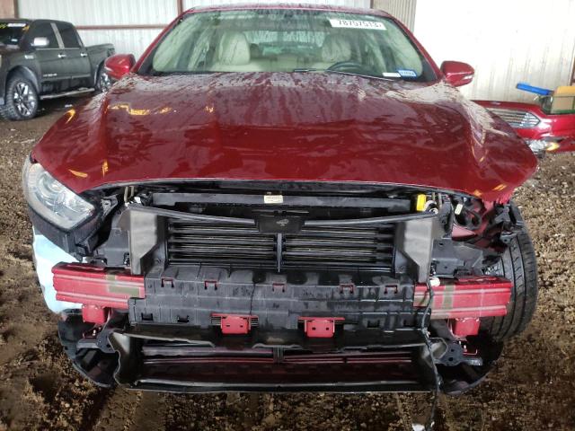 3FA6P0H77ER141653 - 2014 FORD FUSION SE RED photo 5