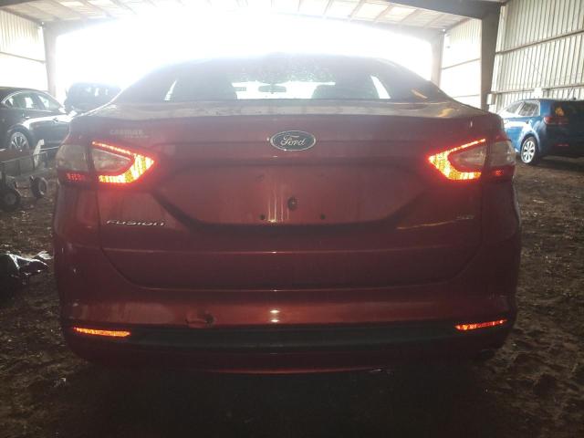 3FA6P0H77ER141653 - 2014 FORD FUSION SE RED photo 6