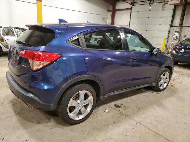 3CZRU6H5XGM716470 - 2016 HONDA HR-V EX BLUE photo 3