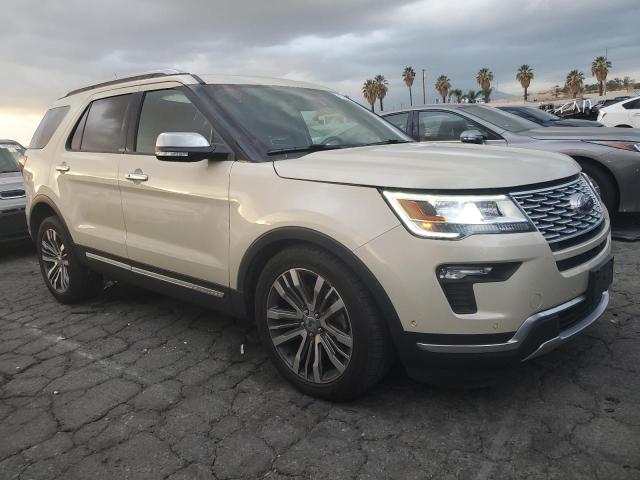 1FM5K8HT5JGB10303 - 2018 FORD EXPLORER PLATINUM CREAM photo 4