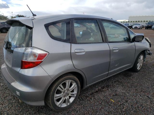 JHMGE8H46AC020418 - 2010 HONDA FIT SPORT GRAY photo 3