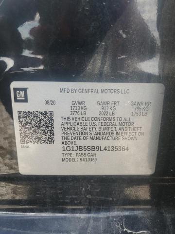 1G1JB5SB9L4135364 - 2020 CHEVROLET SONIC LS 黑色 照片 13