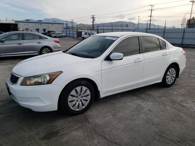 1HGCP26319A008753 - 2009 HONDA ACCORD LX WHITE photo 1