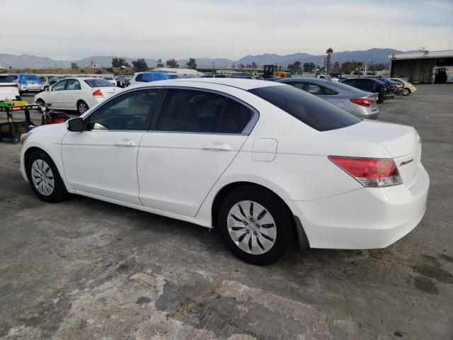 1HGCP26319A008753 - 2009 HONDA ACCORD LX WHITE photo 2