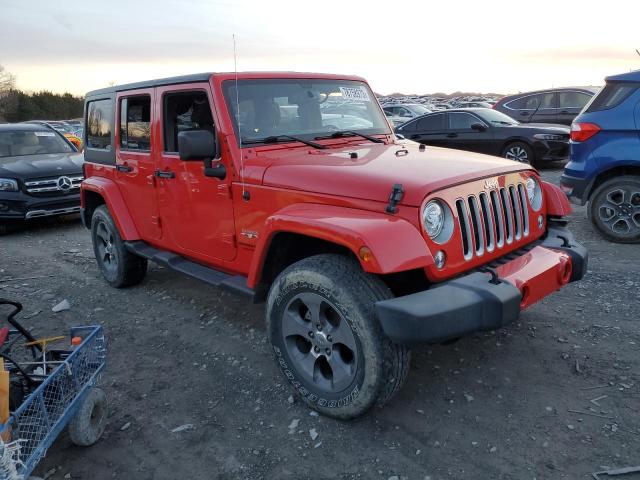 1C4HJWEG5JL842826 - 2018 JEEP WRANGLER U SAHARA RED photo 4