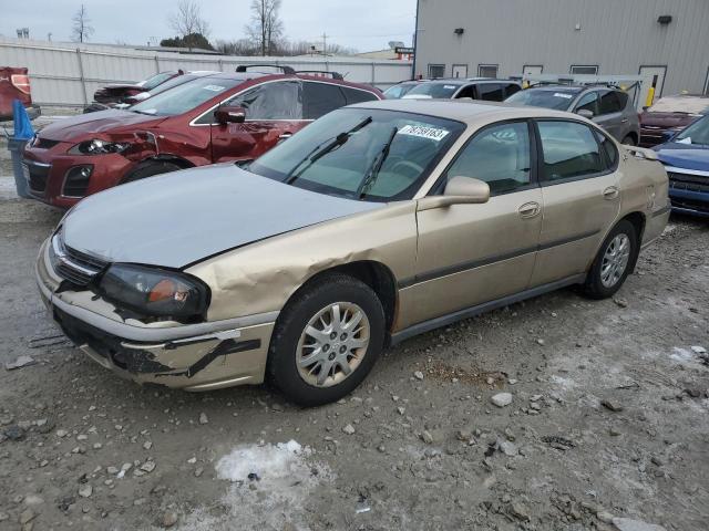 2G1WF52E559306177 - 2004 CHEVROLET IMPALA SILVER photo 1