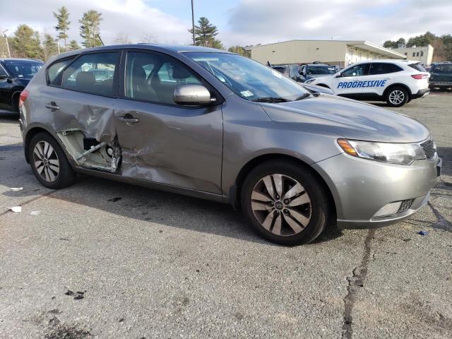 KNAFU5A28D5667125 - 2013 KIA FORTE EX GRAY photo 4